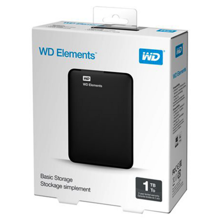 WD ELEMENTS PORTABLE 3.0 01TB NOIR