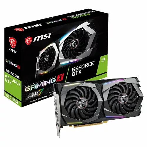 1660SGX-1 NVIDIA MSI GeForce GTX 1660S SUPER GAMING X 6Go GDDR6 – Image 1