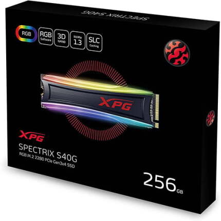 ADATA M.2 XPG SPECTRIX S40G RGB 256GB AS40G-256GT-C 2280 PCIe