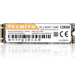 TECMIYO 128GB M.2 NGFF 2280 SATA SSD 128gb 6Gb/s