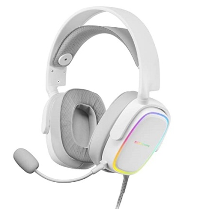 MARS GAMING MHAX WHITE RGB HEADPHONE DETACHABLE