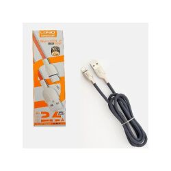 Ldnio Câble Iphone Lightning - Ls411 2.4A - Fast Charge - Renforcé - Gris Souris