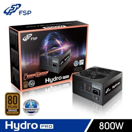 ALIMENTATION FSP HYDRO PRO 800W 80 PLUS BRONZE 230V