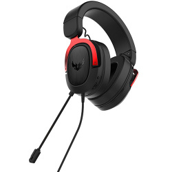 CASQUE ASUS TUF GAMING H3 RED SON SURROUND 7.1 PC/MAC/PS4/XBOX 360/CONNECT JACK 3,5mm MALE STEREO – Image 3