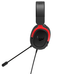 CASQUE ASUS TUF GAMING H3 RED SON SURROUND 7.1 PC/MAC/PS4/XBOX 360/CONNECT JACK 3,5mm MALE STEREO – Image 4