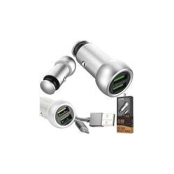 Ldnio Chargeur Auto C401 - Avec USB Micro - Câble 1M - Gris – Image 4