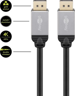 CABLE GOOBAY DISPLAY PORT --> DISPLAY PORT 5 M