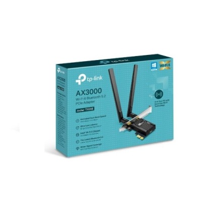 CARTE RESEAU TP-LINK ARCHER TX55E WIFI 6 PCIe AX3000 BLUETOOTH 2 ANTENNE