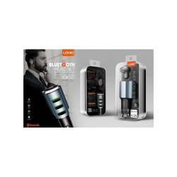 Ldnio Oreillette Bluetooth & Chargeur Auto 3 Sorties 4.2A - Cm21 - Bleu/Noir – Image 6