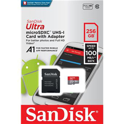 CARTE MEMOIRE SANDISK MICRO SD 256GB