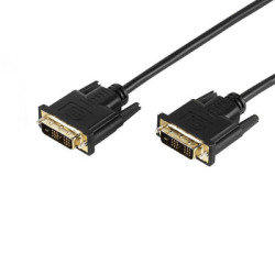 Cable DVI-D VIVANCO 26795 PS B/CK76 1.8M Plaqué OR