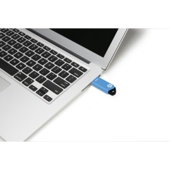 FLASH DISQUE 128GB HP v150w USB2.0 Noir et Bleu – Image 4