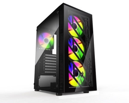 FSP CMT 192 MICRO ATX MINI ITX GAMING 3X FANS BLACK