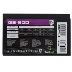 GAMEMAX 600W 80+WHITE GE-600 – Image 2