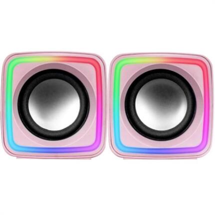 HAUT PARLEURS MARS GAMING MSCUBE PINK PREMIUM CUBE DSP 8W