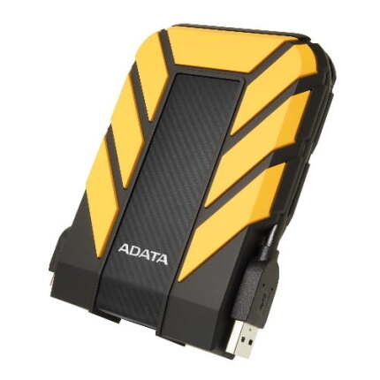 ADATA HD710 Pro Disque Dur Externe Disque Dur Portable 1 to USB3.1 Cryptage de données Anti-Choc pour Les Voyages (Jaune)