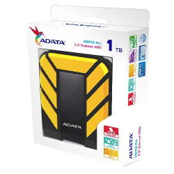 ADATA HD710 Pro Disque Dur Externe Disque Dur Portable 1 to USB3.1 Cryptage de données Anti-Choc pour Les Voyages (Jaune) – Image 2
