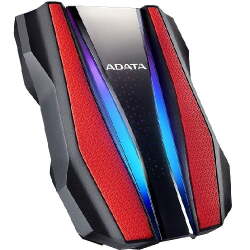 ADATA HD770 Disque Dur Externe 2,5" USB 3.2, 1 To, Design Robuste, Deux Faisceaux Lumineux RVB, étanche IP68 et résistant à la poussière, AHD770G-1TU32G1-CRD – Image 3