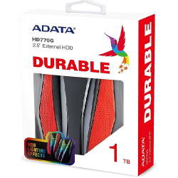 ADATA HD770 Disque Dur Externe 2,5" USB 3.2, 1 To, Design Robuste, Deux Faisceaux Lumineux RVB, étanche IP68 et résistant à la poussière, AHD770G-1TU32G1-CRD – Image 4
