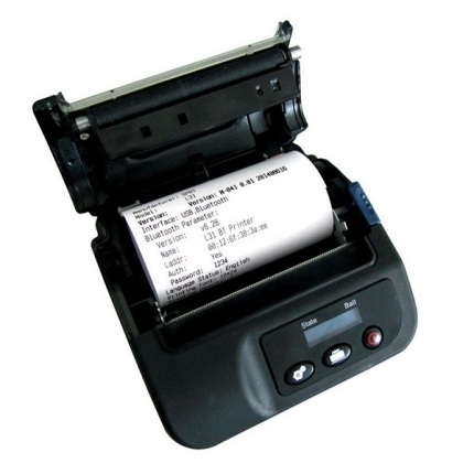 IMPRIMANTE TICKET DE CAISSE/CODE BARRE MOBILE BT-SPRT AVEC BATTERIE