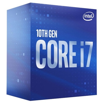 Intel Core i7-10700 (2.9 GHz / 4.8 GHz) Processeur 8-Core 16-Threads Socket 1200 Cache L3 16 Mo Intel UHD Graphics 630