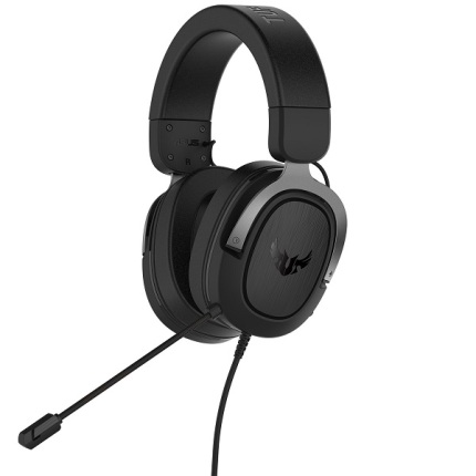 CASQUE ASUS TUF GAMING H3 GUN METAL SON SURROUND7.1 PC/MAC/PS4/XBOX360/ CON JACK 3,5mm Male stereo