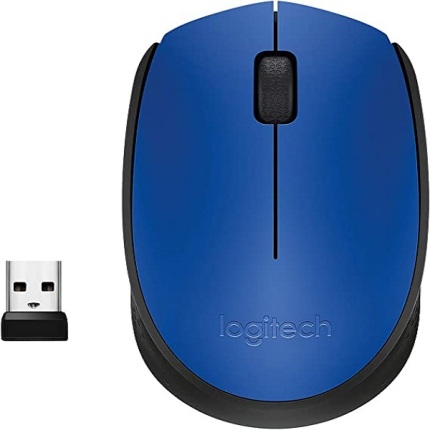 SOURIS LOGITECH SANS FIL M171 BLACK-RED-BLUE