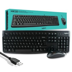 Logitech Desktop MK120 Ensemble souris + clavier (AZERTY Français)