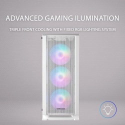 MARS GAMING MC-C WHITE ATX 3 X 12CM FARGB FAN – Image 3
