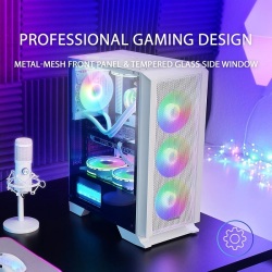 MARS GAMING MC-C WHITE ATX 3 X 12CM FARGB FAN – Image 5