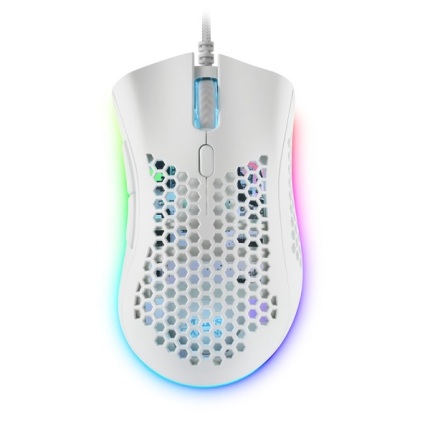 MARS GAMING MMEX WHITE 3200DPI OPTICAL SWITCHES