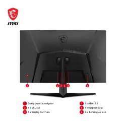MSI 27" 1MS 250HZ VA INCURVÉ FHD 1500R G27C4X – Image 17