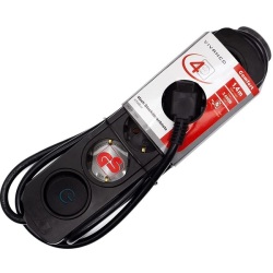 MULTIPRISE VIVANCO EKLS 4s 4 PRISES NOIR 1.4M