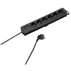 MULTIPRISE VIVNACO EKLS 6S 6 PRISES NOIR 1.4M – Image 2