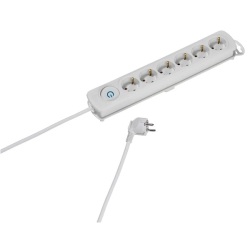 MULTIPRISE VIVNACO EKLS 6W 6 PRISES BLANCHE 1.4M – Image 2