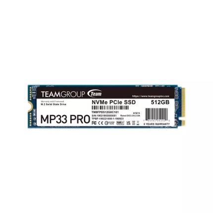 SSD M.2 PCIe 512 GO GEN3X4 TEAMGROUP MP33 (OCCASION)