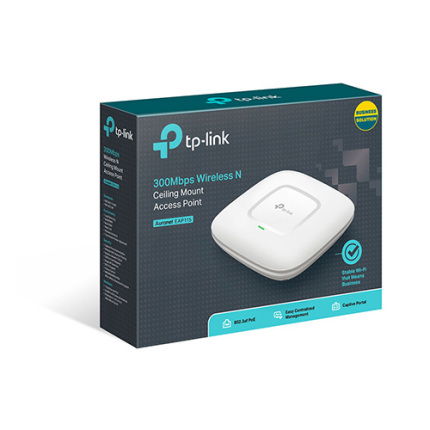 POINT D'ACCES WI-FI TP-LINK EAP115/ 300 Mbps PoE - PLAFONNIER