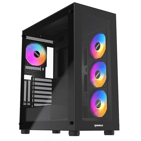 RAIDMAX I811 BLACK 4X ARGB (4) RAIDMAX I811 BLACK 4X ARGB – Image 1