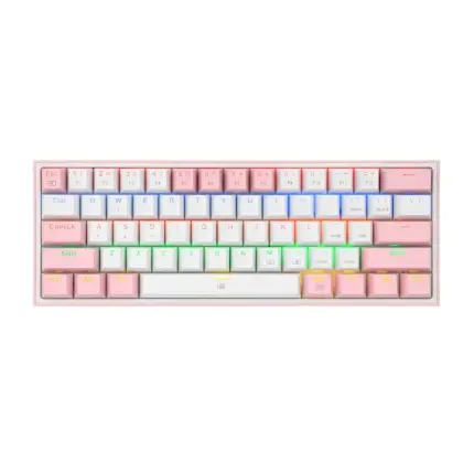 REDRAGON FIZZ RAINBOW WHITE- PINK K617 R WP