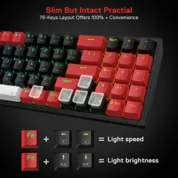 REDRAGON K628RGB-PRO POLLUX PRO WIRELESS RGB GAMING KEYBOARD – Image 8
