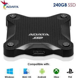 Disque SSD Externe ADATA 4800GB SD600Q USB 3.1 - Noir ASD600Q-480GU31-CBK – Image 3