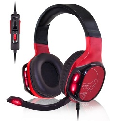 Spirit of Gamer Elite-H60 PC/PS4/Xbox One Casque-micro pour gamer rouge (compatible PS4 / Xbox One / Nintendo Switch / PC)