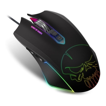 Spirit of Gamer Elite-M40 Skull Souris Programmable 7 Boutons 4000DPI