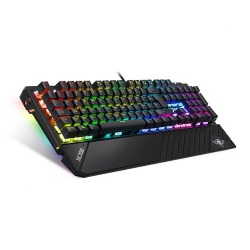 Spirit of Gamer Xpert-K700 Clavier mécanique à switches Victory Red pour gamer avec rétro-éclairage RGB (AZERTY, Français)