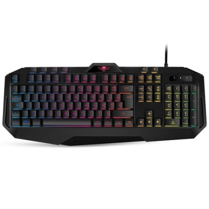 Spirit of Gamer Pro-K8 Clavier pour gamer avec rétro-éclairage RGB et 4 touches programmables (AZERTY, Français)