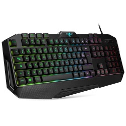 Spirit of Gamer Pro-K8 Clavier pour gamer avec rétro-éclairage RGB et 4 touches programmables (AZERTY, Français) – Image 2