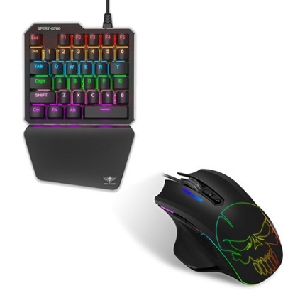 PACK XPERT G700 Clavier Mécanique blue switch+Souris M700 7 boutons Pour console Spirit of Gamer