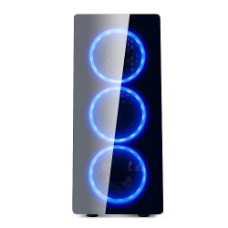 Spirit of Gamer Deathmatch 5 (Bleu) Boîtier Moyen Tour Noir avec fenêtre – Image 4