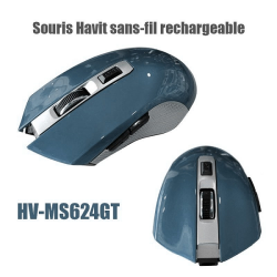 Havit sans-fil HV-MS624GT rechargeable ROUGE-BLEU – Image 2