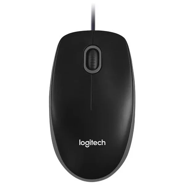 SOURIS LOGITECH FILAIRE USB B100 Logitech B100 Optical USB Mouse (Noir) – Image 1